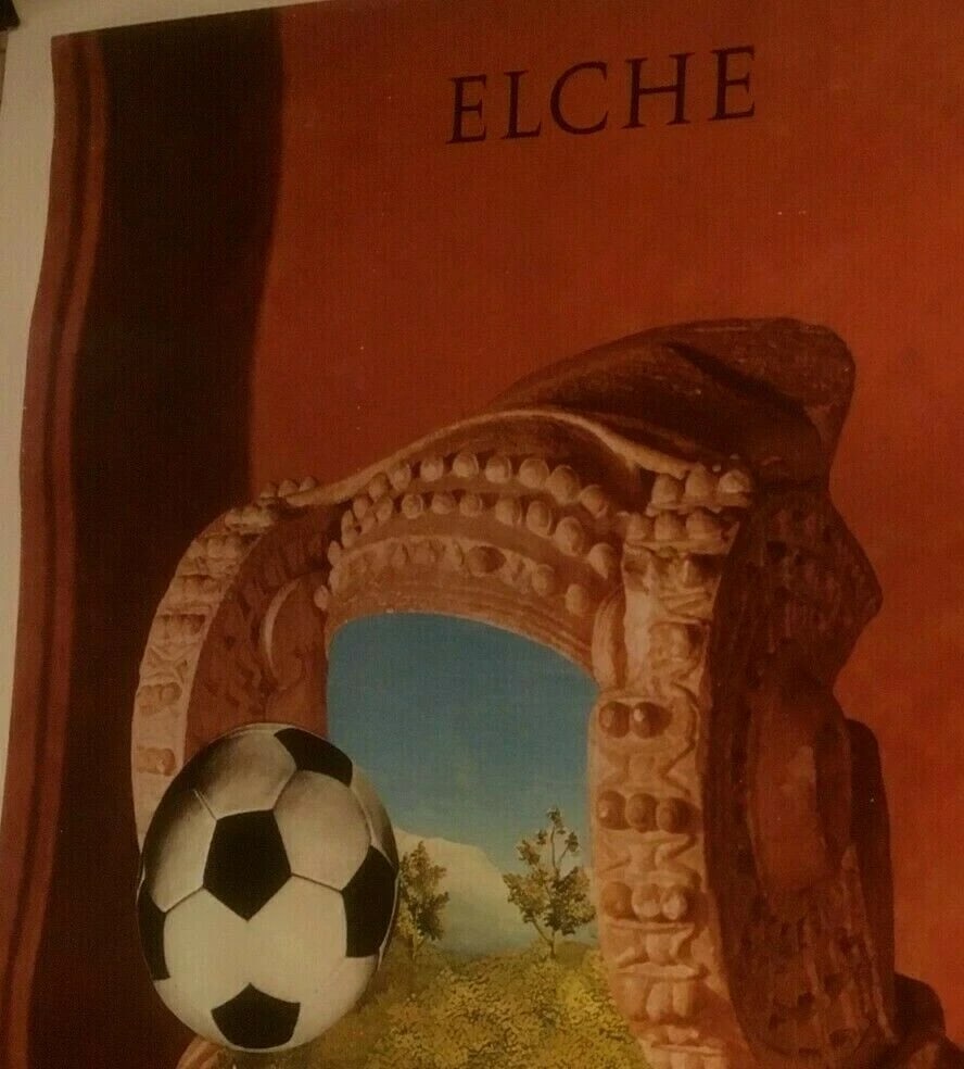 Original Vintage 1982 World Cup Soccer Poster Linen Backed - 4