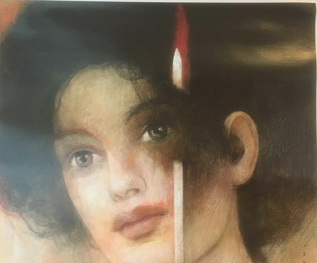 Original Vintage "Tosca" Opera Poster Linen Backed - 4