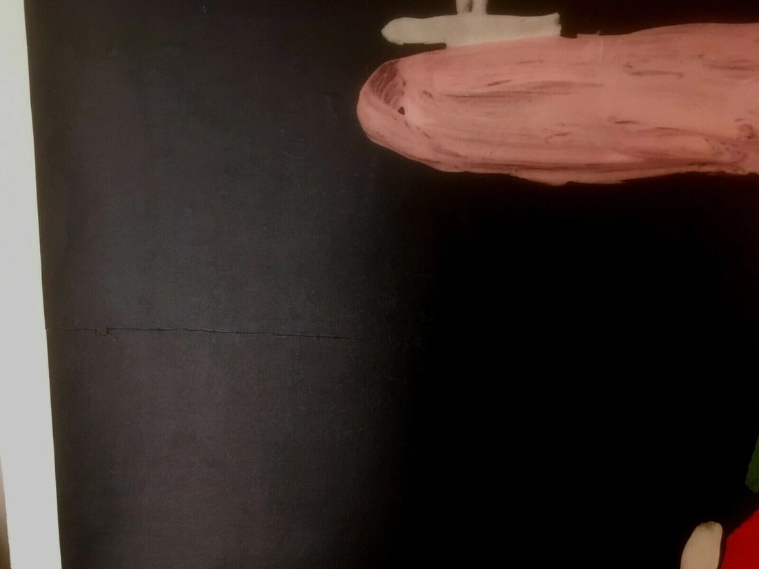 Original Vintage c.1950 Dujardin Wine Poster Linen Backed - 7