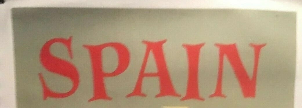 Original Vintage "Spain Fly British European Airlines" Poster Linen Backed - 4