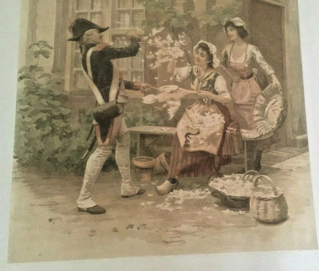 Original Vintage c.1900 Manon Crop Fertilizer Poster Linen Backed - 4