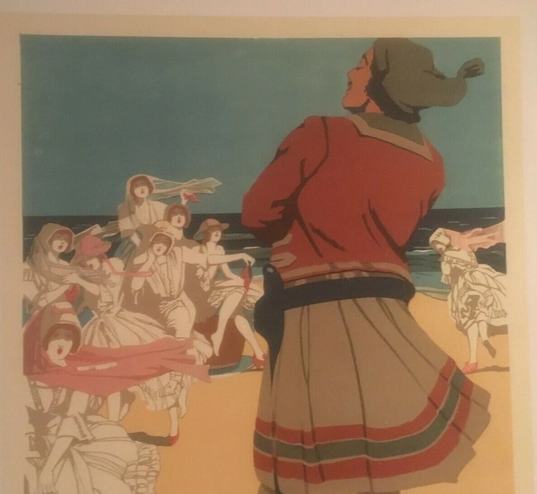 Original Vintage c.1930 Pirates of Penzance Operetta Poster Linen Backed - 3