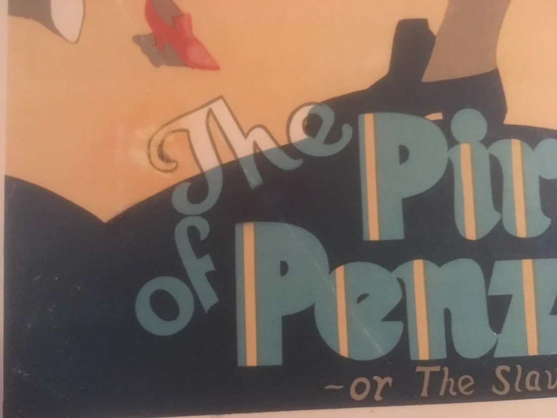Original Vintage c.1930 Pirates of Penzance Operetta Poster Linen Backed - 5