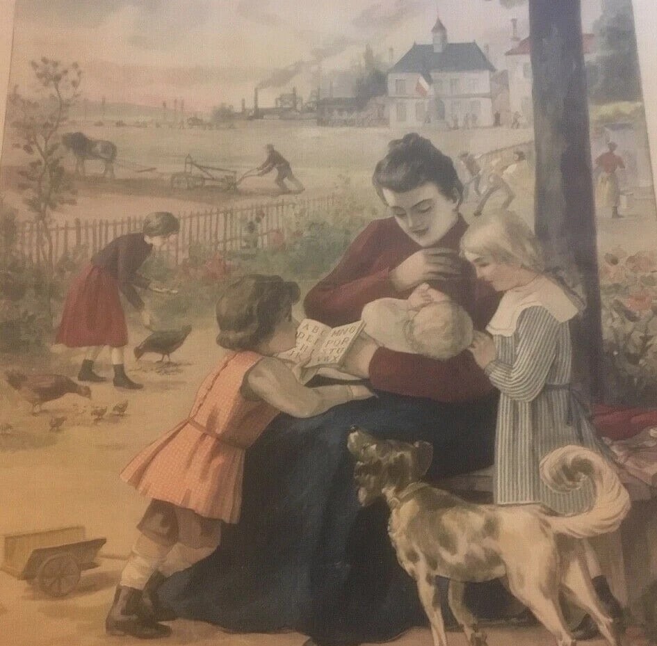 Original Vintage c.1900 French Petit Journal La Paix Insert Poster Linen Backed - 3