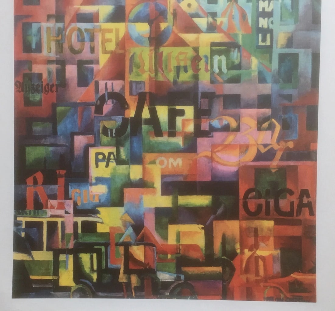 Original Vintage Berlin Germany Travel Poster Linen Backed - 3