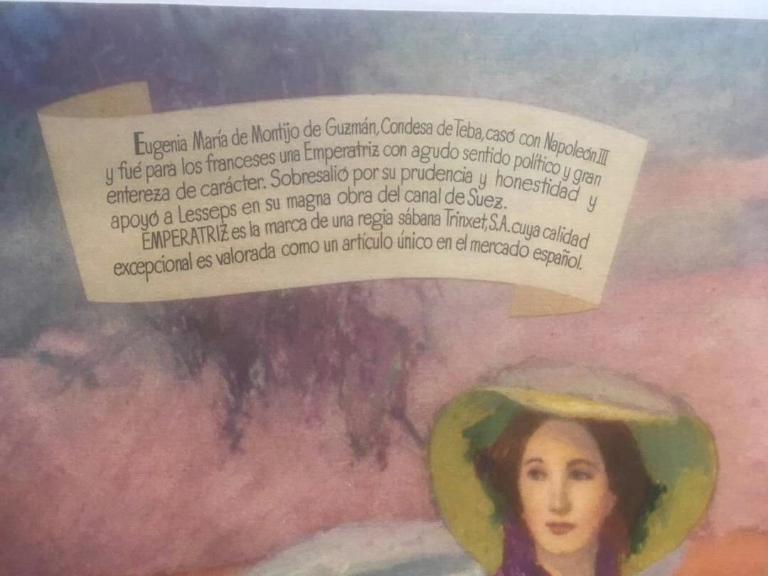 Original Vintage "Trinxet" c.1930 Spanish Linens Poster Linen Backed - 2