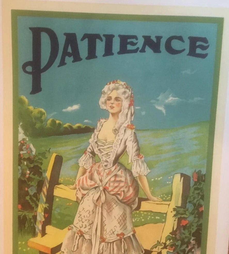 Original Vintage c.1930 "Patience" English Operetta Poster Linen Backed - 2