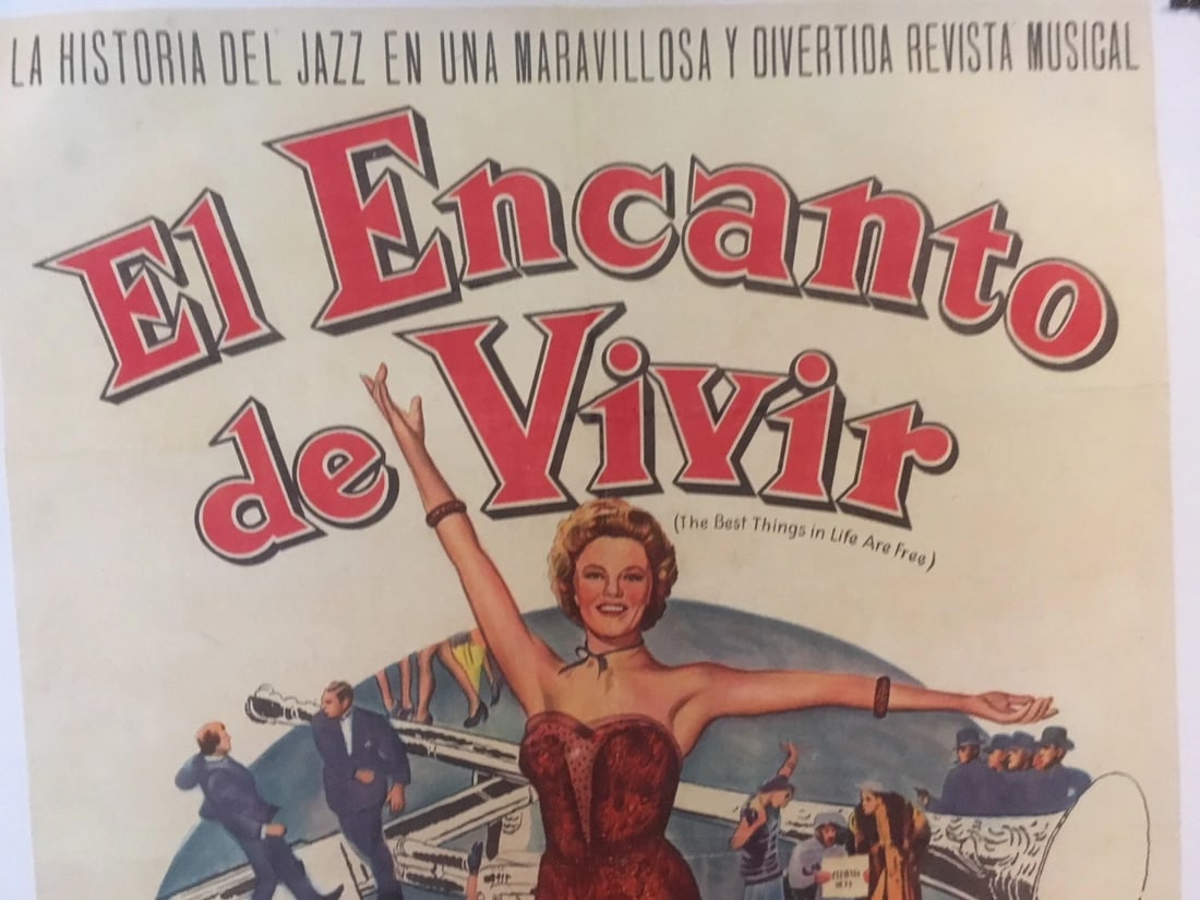 Original Vintage "The Best Things in Life Are Free" Movie Poster Linen Backed - 2