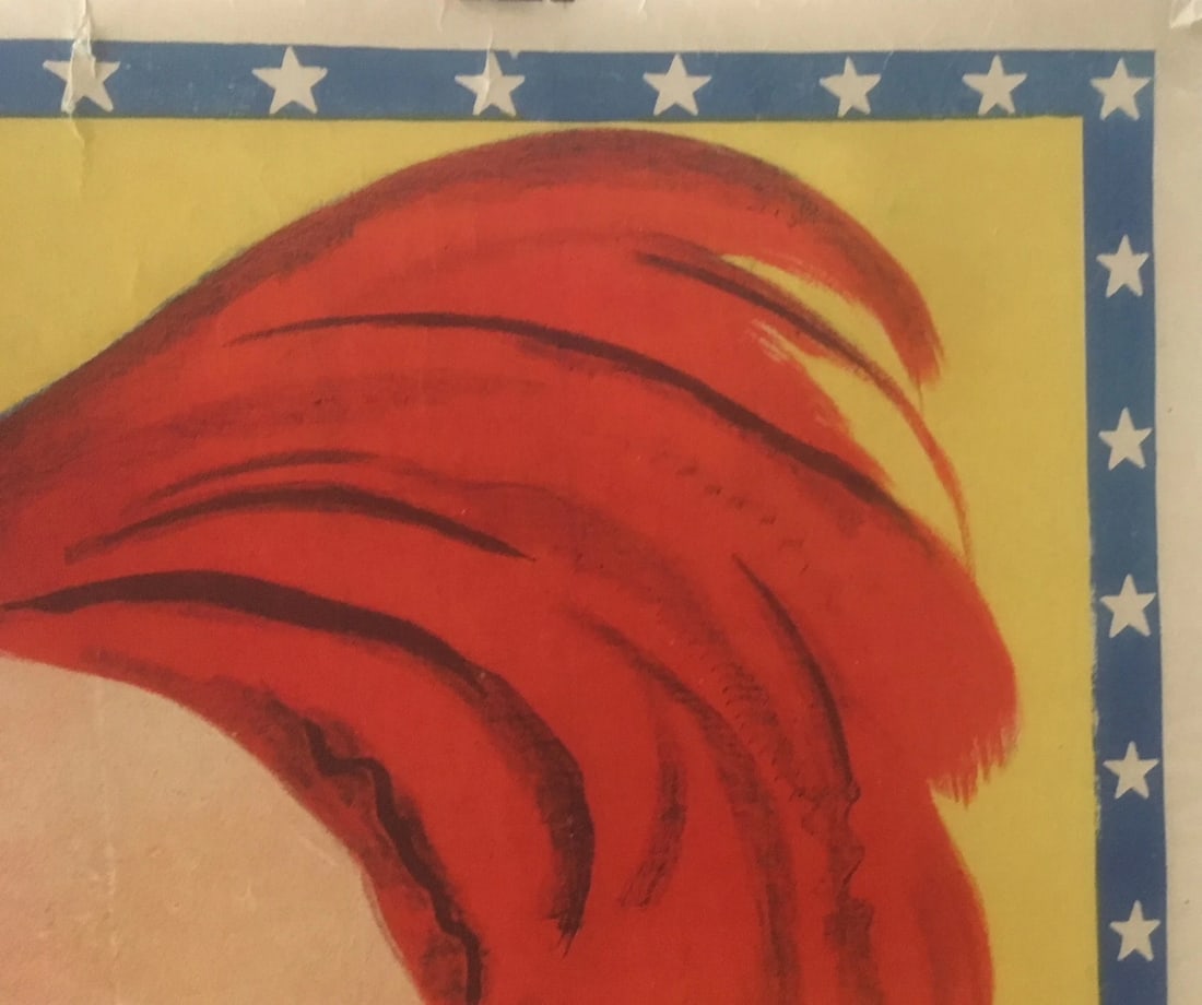 Original Vintage c.1930 Figuier Circus Clown Poster Linen Backed - 3