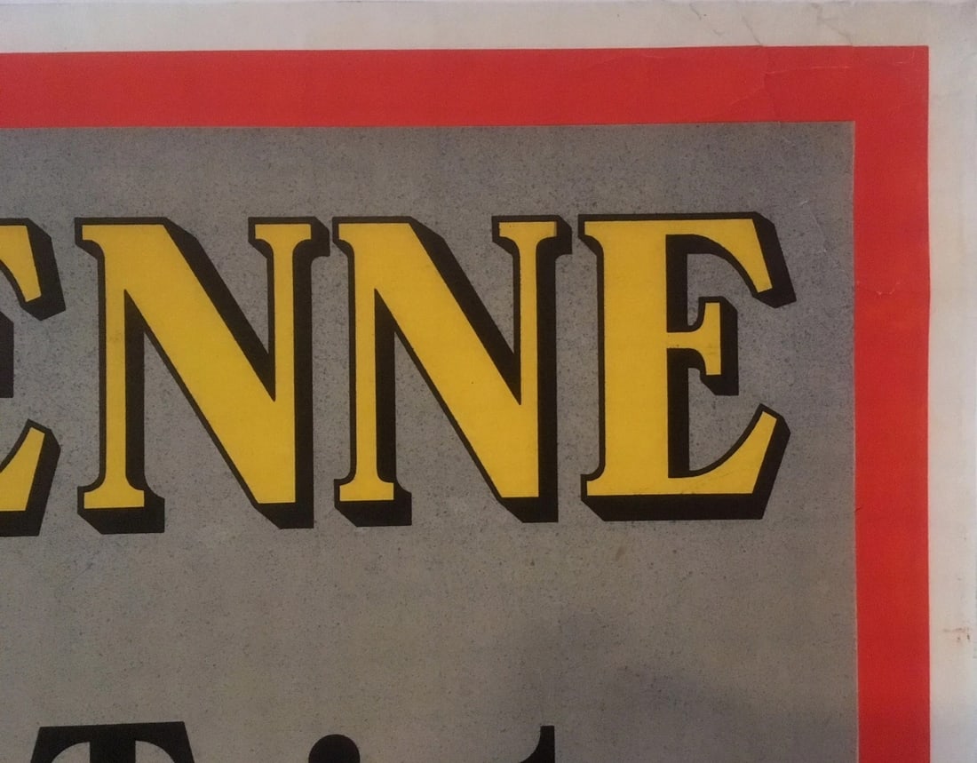 Original Vintage c.1920 L'Alsacienne French Fabric Dye Poster Linen Backed - 4