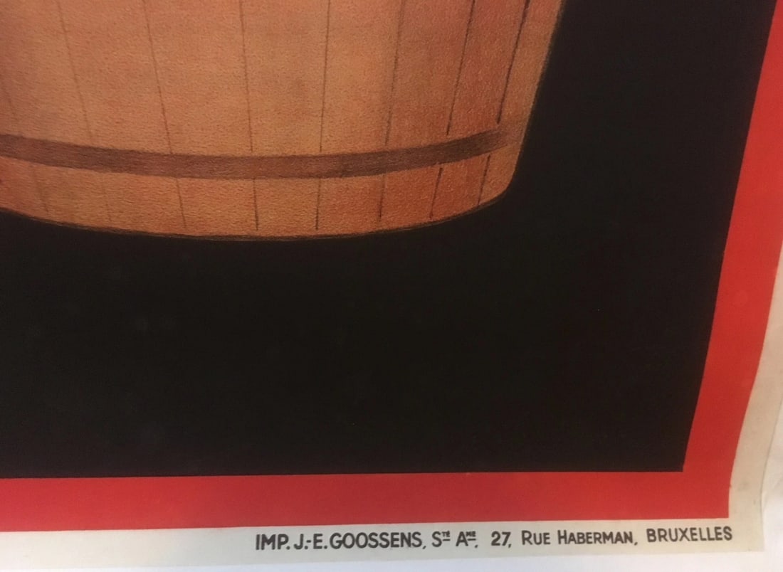 Original Vintage c.1920 L'Alsacienne French Fabric Dye Poster Linen Backed - 7