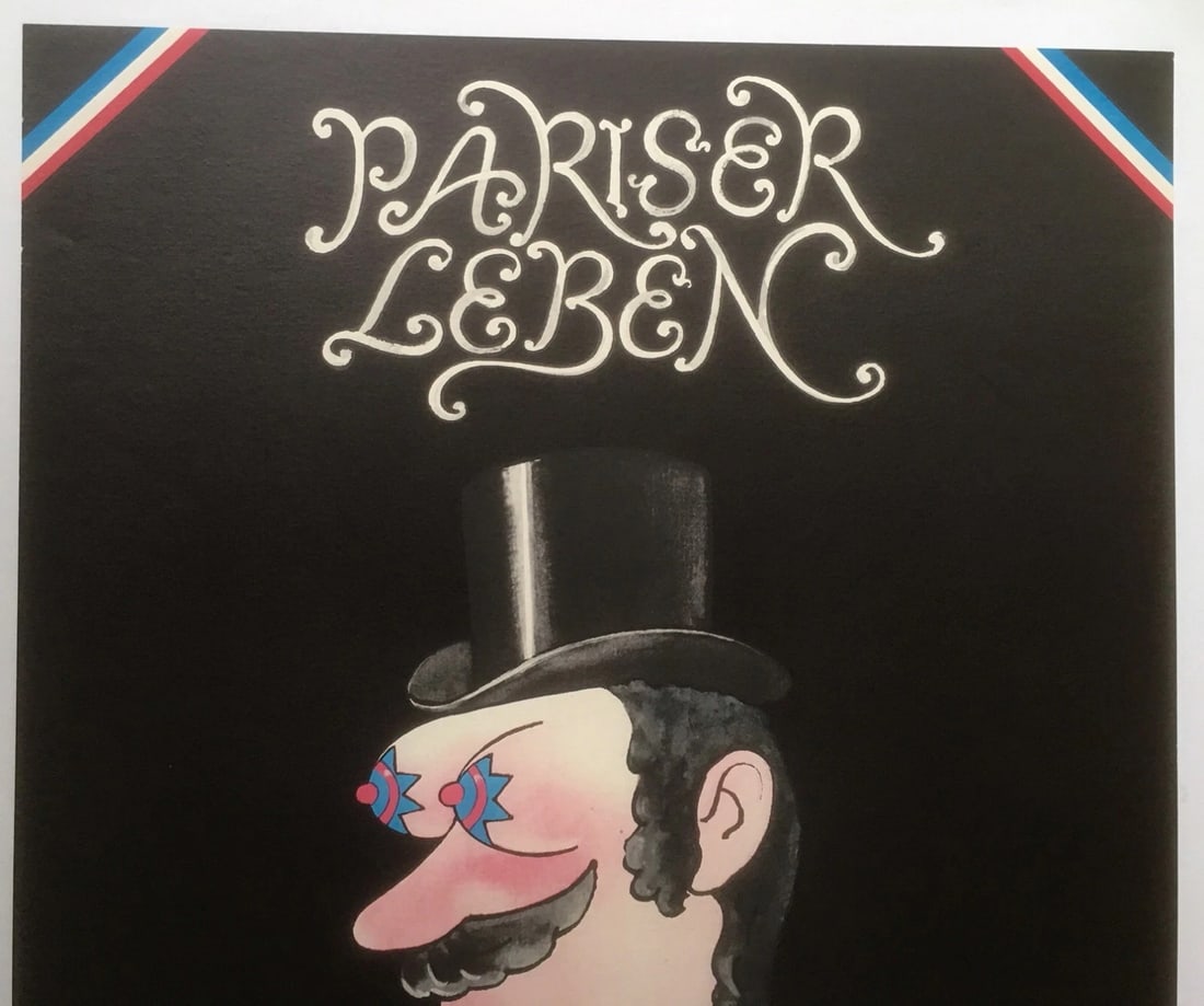 Original Vintage c.1960 Metropol Pariser Leben Entertainment Poster Linen Backed - 3