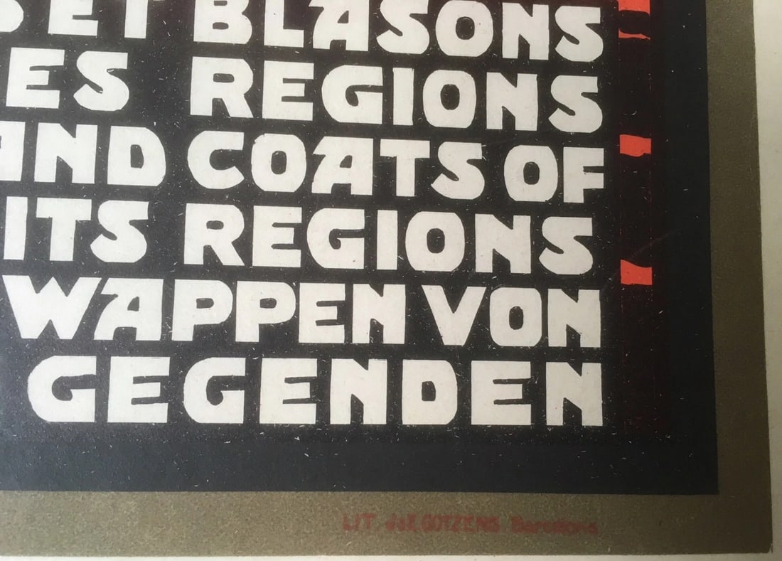 Original Vintage c.1940 Spanish Tipicos Bailes Dance Poster Linen Backed - 4