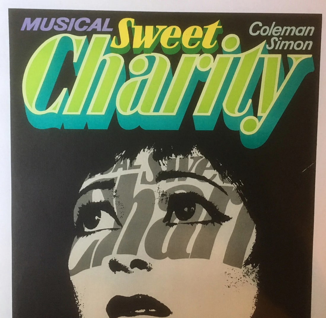 Original Vintage c.1960 Metropol Sweet Charity Poster Linen Backed - 2