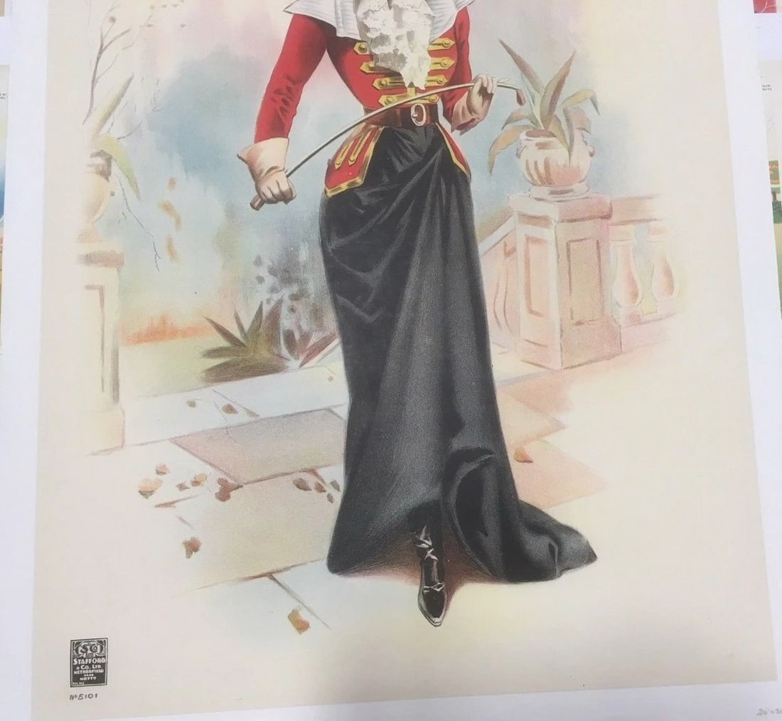 Original Vintage English c.1920 Haddon Hall Opera Poster Linen Backed - 3