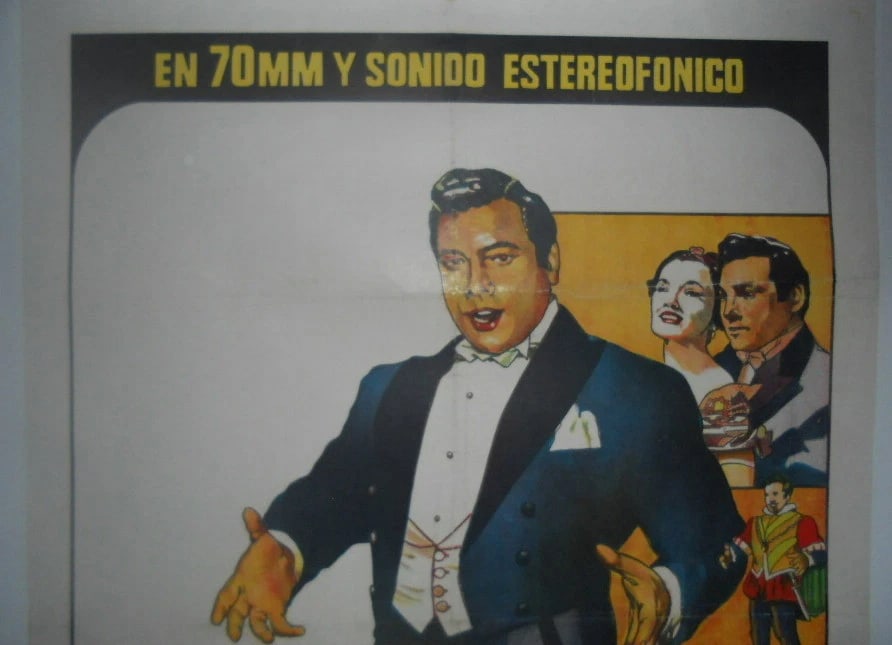 Original Vintage "The Great Caruso" Spanish Dubbed Movie Poster Linen Backed - 3