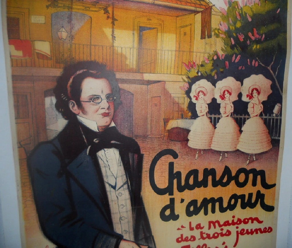Original Vintage 1936 Chanson d'Amour Operetta Poster by Dola Linen Backed - 2