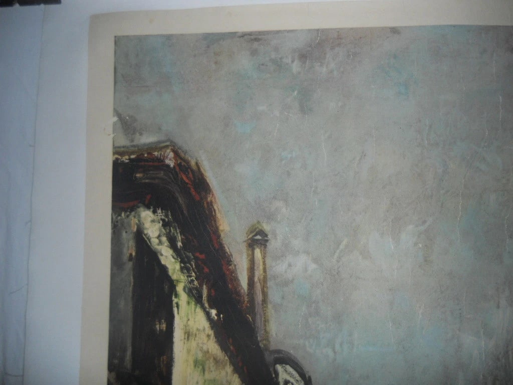 Original Vintage 1949 Bourgogne FrenchTravel Poster Linen Backed - 5