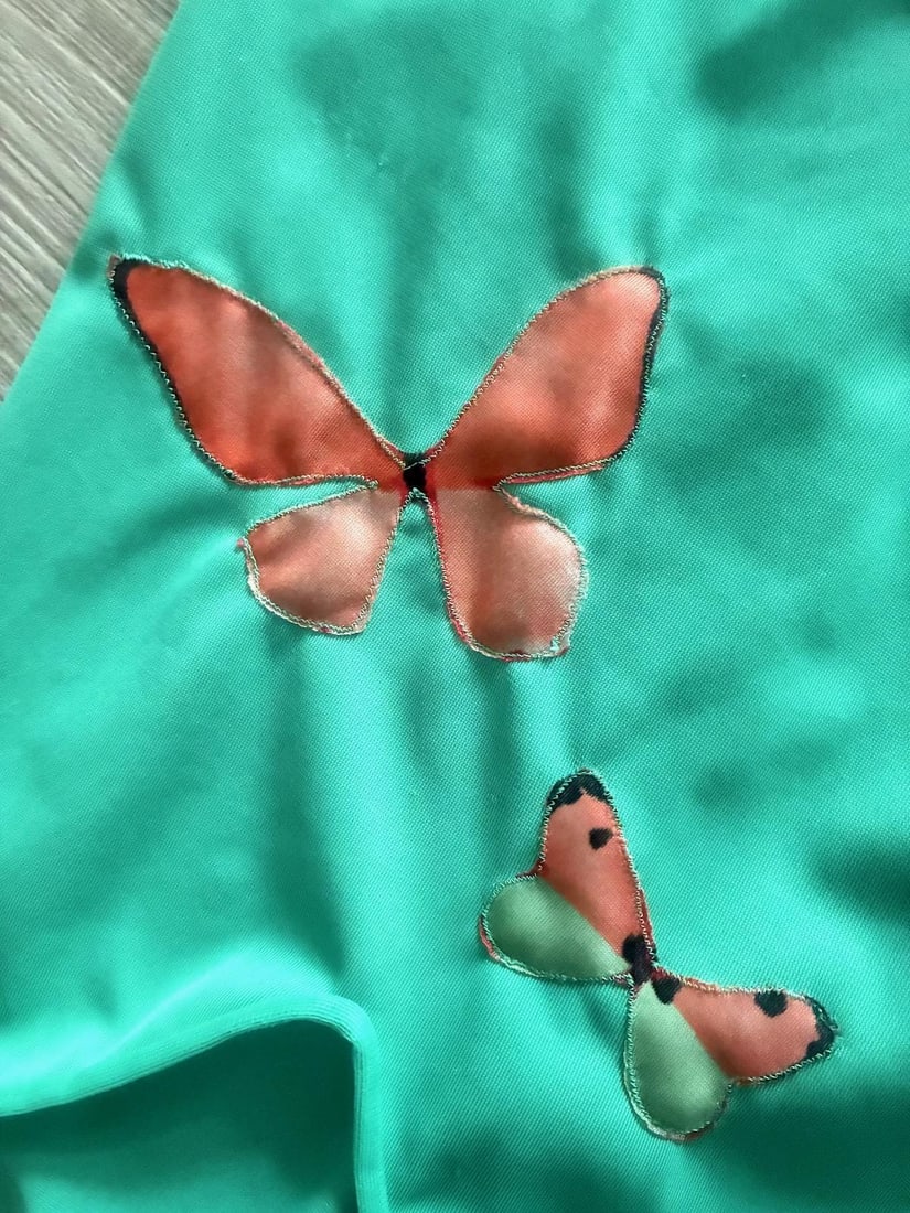 Vintage 1960s Green Vanity Fair Bloomers w Butterflies Sz S M - 5