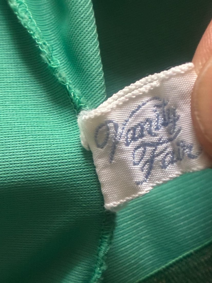 Vintage 1960s Green Vanity Fair Bloomers w Butterflies Sz S M - 9