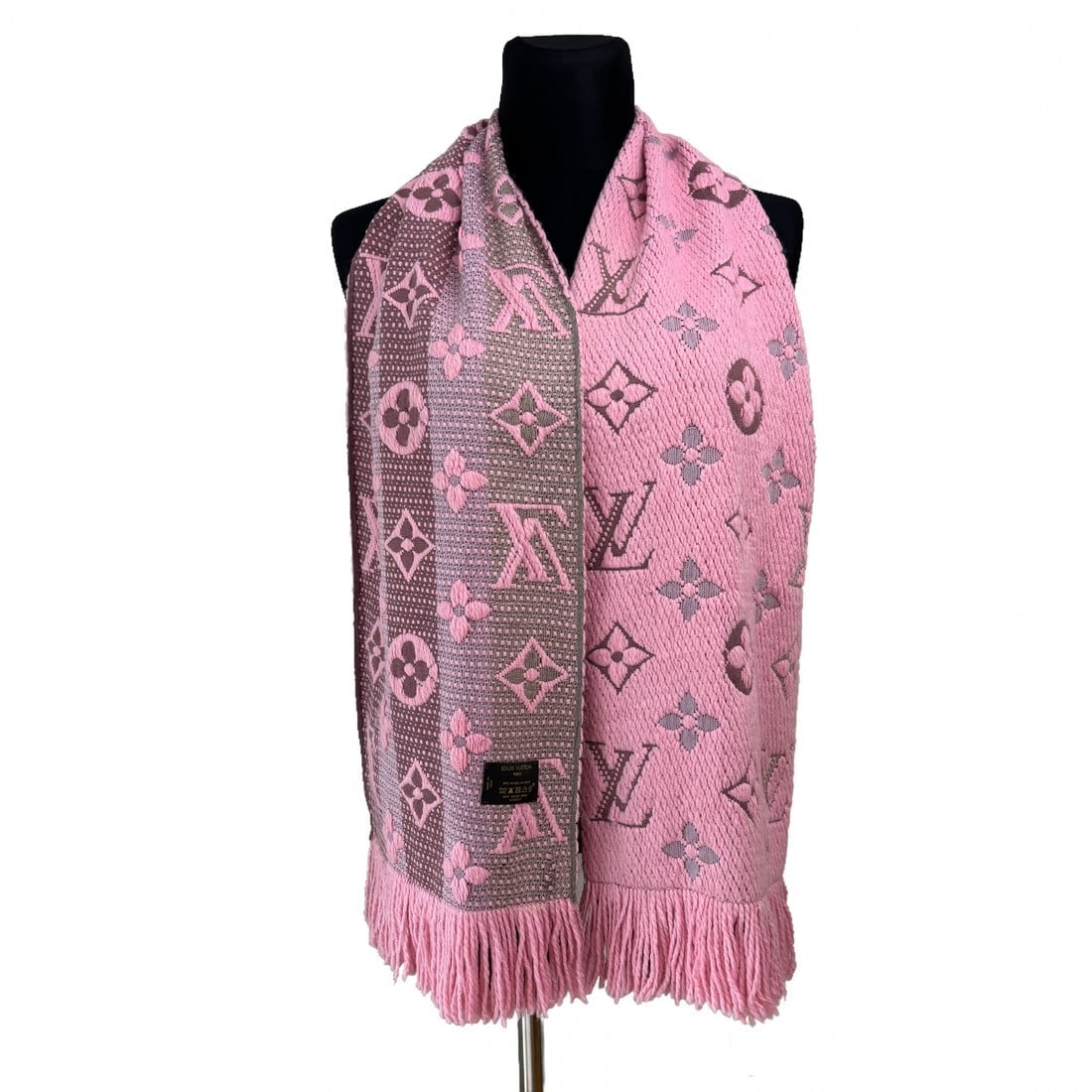 Louis Vuitton Pink Thick Wool & Silk Scarf - 2