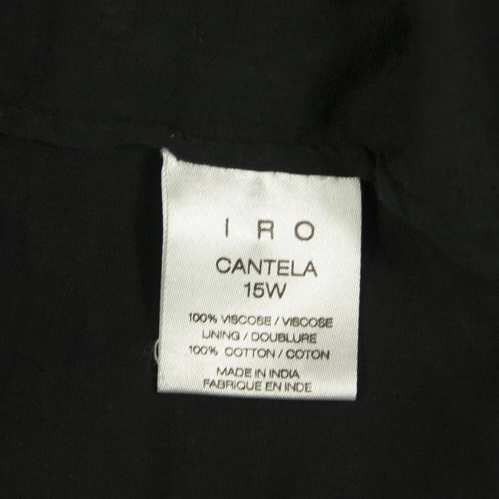 IRO Black & White Cantela Print Viscose Mini Dress size 36 - 4