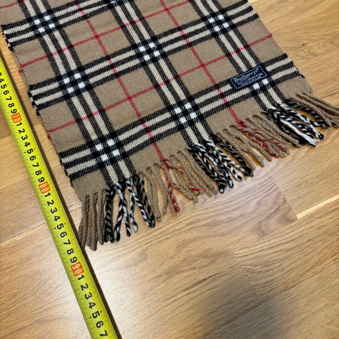 Burberry Beige Classic 100% Lambswool Scarf - 12