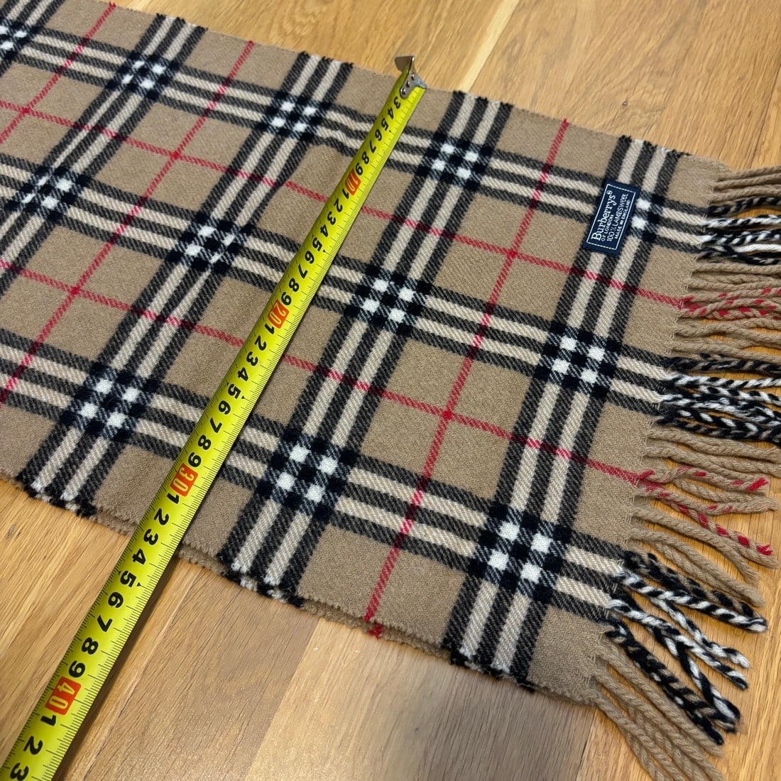 Burberry Beige Classic 100% Lambswool Scarf - 13