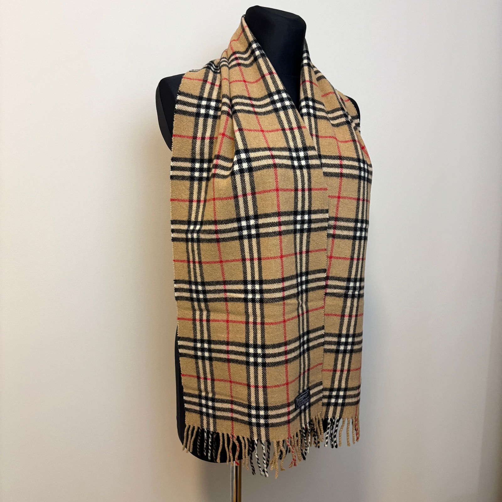 Burberry Beige Classic 100% Lambswool Scarf - 2