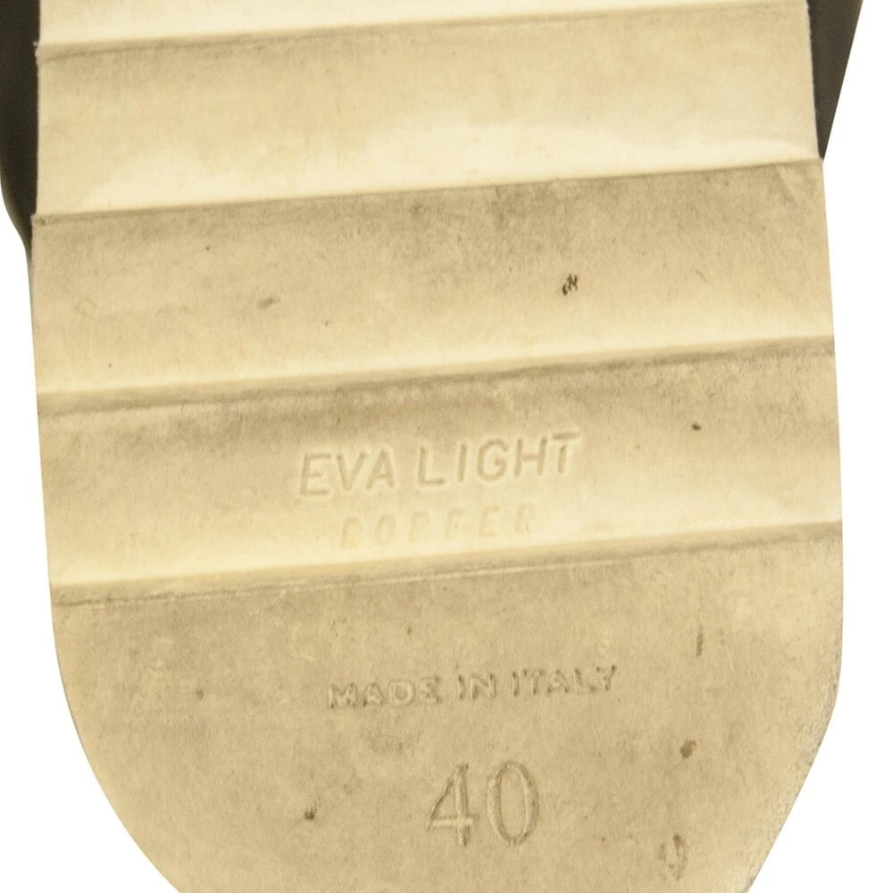 Eddy Daniele Black Leather Bejeweled Slides Flatform Sandals Shoes size 40 - 7