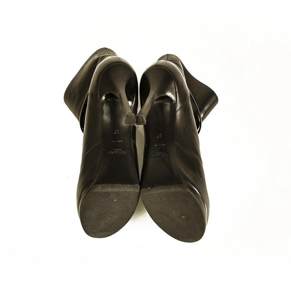 YSL Yves Saint Laurent black leather Tribute ankle bootie EU 37 - 6