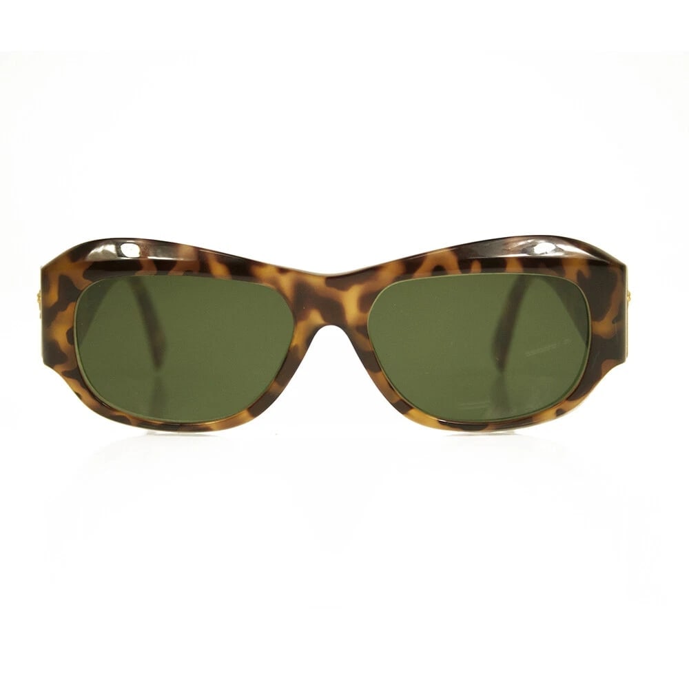 Gianni Versace S95 Vintage Brown Tortoise Gold Tone Medusa Rare Sunglasses - 2