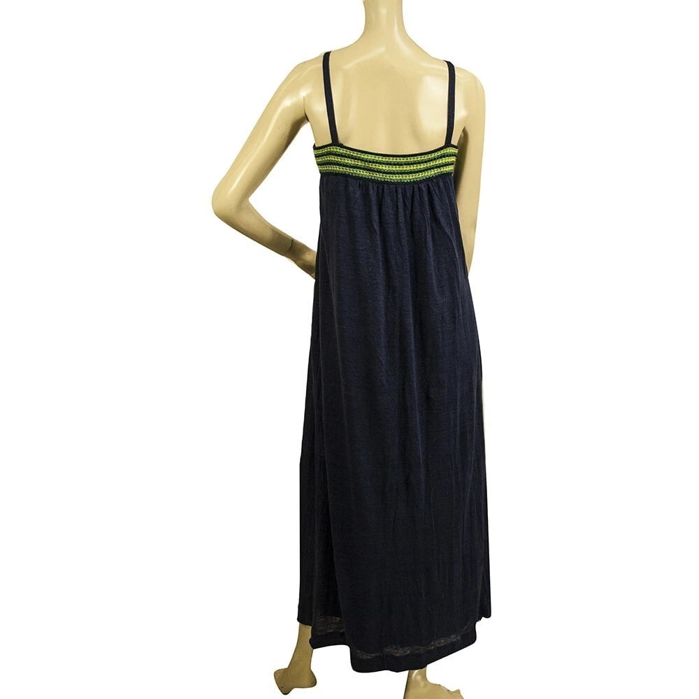 M Missoni Blue Linen Spaghetti Straps Summer Long dress size M - 2