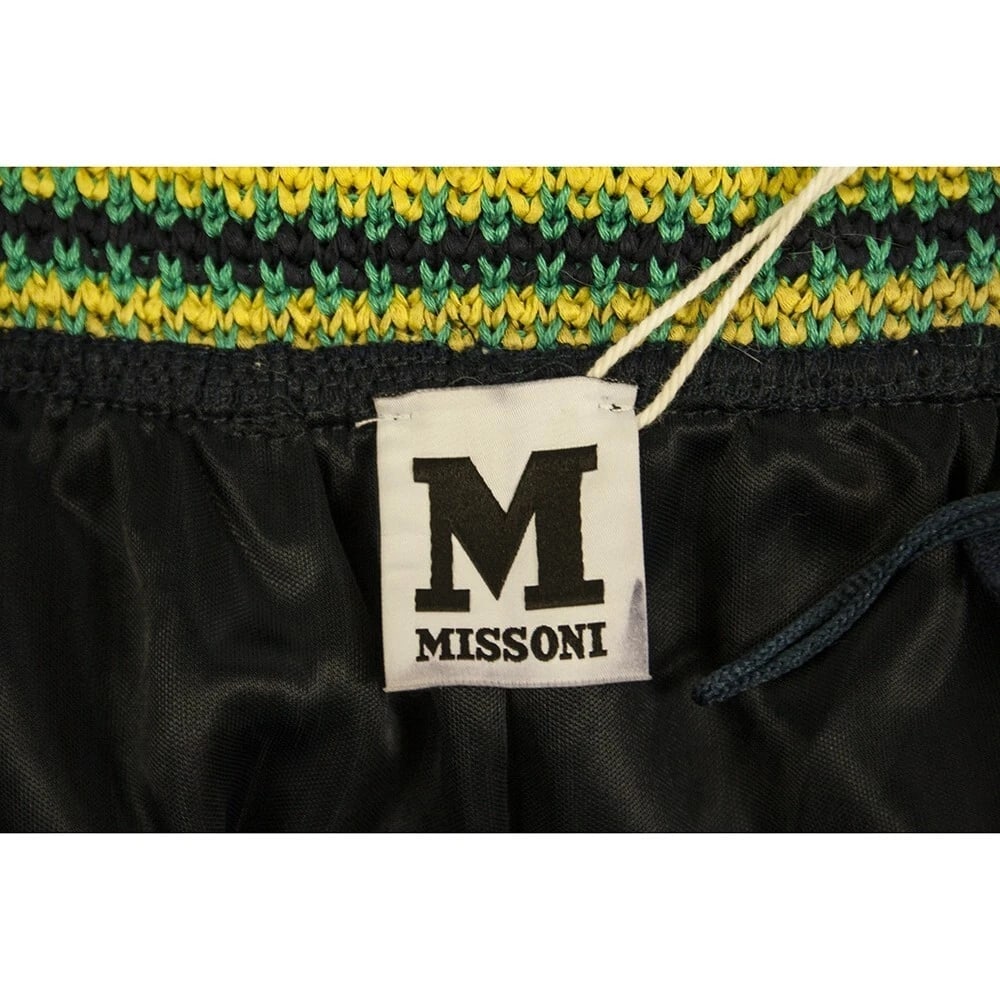 M Missoni Blue Linen Spaghetti Straps Summer Long dress size M - 3