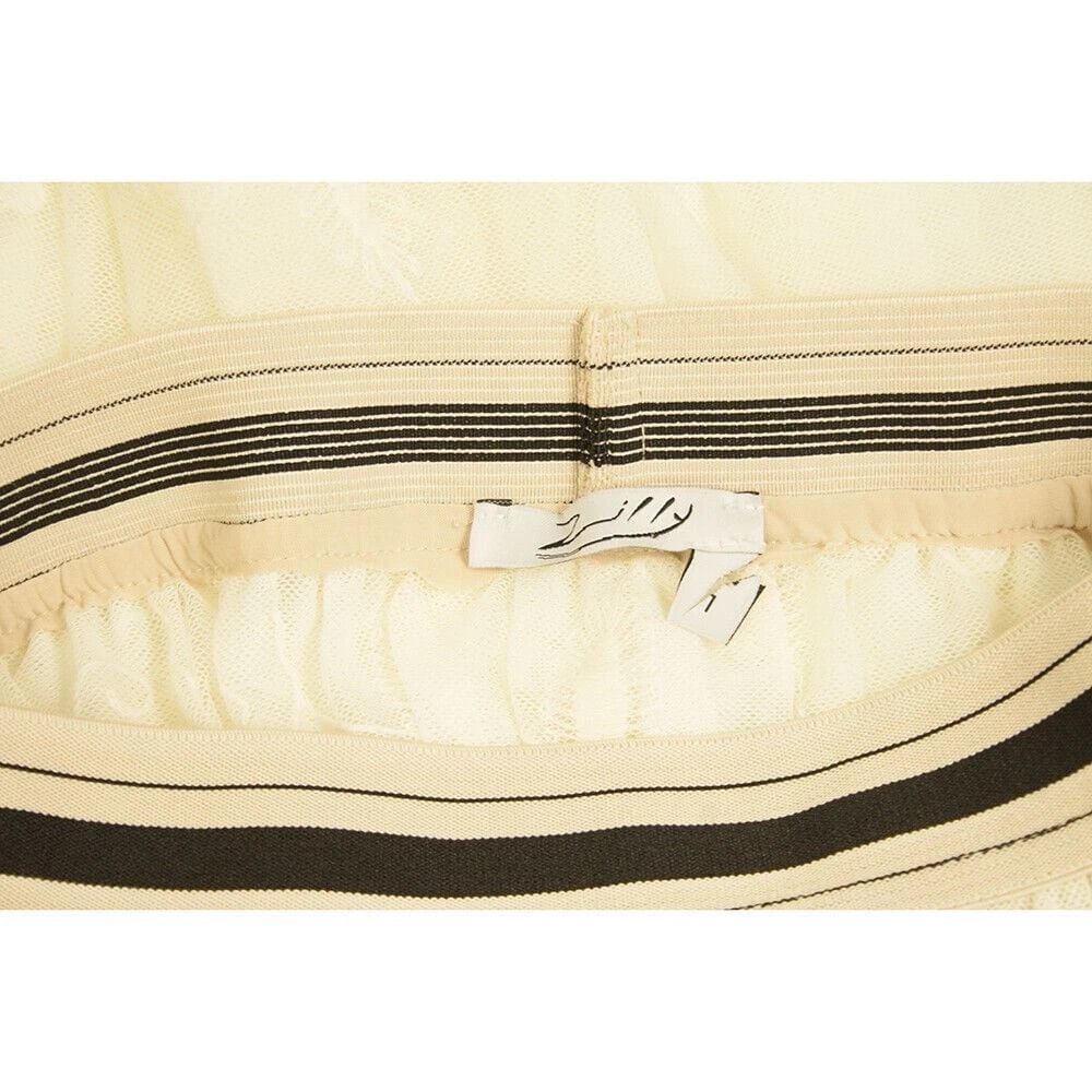 Zilly Cream Tulle Lace Long Length Sheer Summer Maxi Cover Up Skirt size 1 - 3