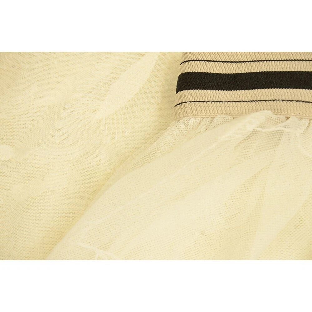 Zilly Cream Tulle Lace Long Length Sheer Summer Maxi Cover Up Skirt size 1 - 4