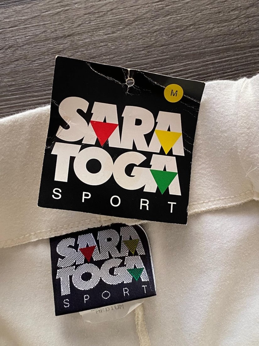 Vintage 1980s Off White Stirrup Pants Womens S M - 9