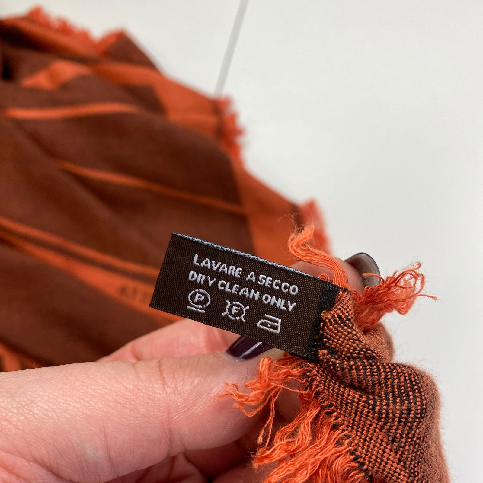 HERMES Large Silk & Cotton Shawl Scarf - 6