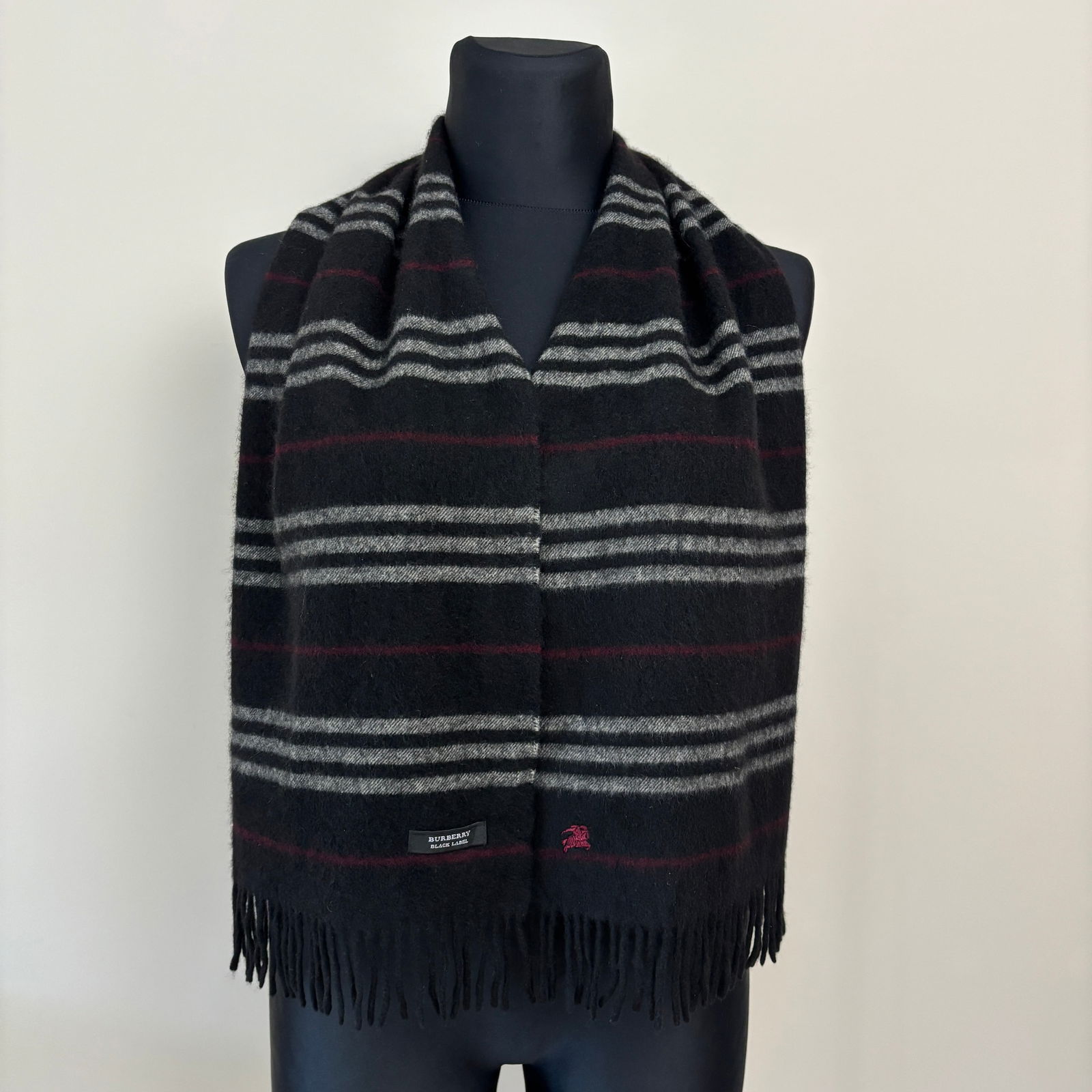 Burberry Black Label 100% Cashmere Scarf - 4