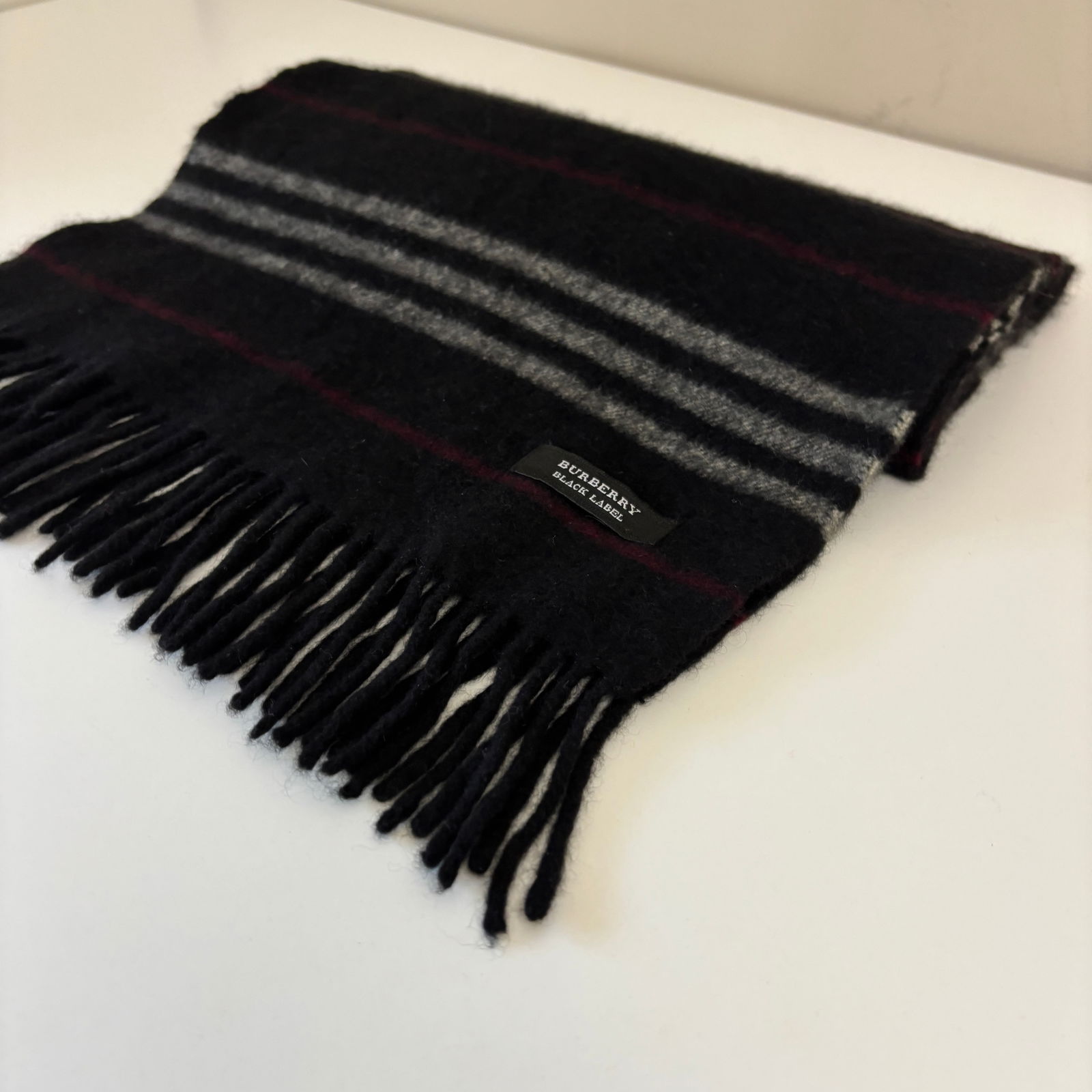 Burberry Black Label 100% Cashmere Scarf - 8