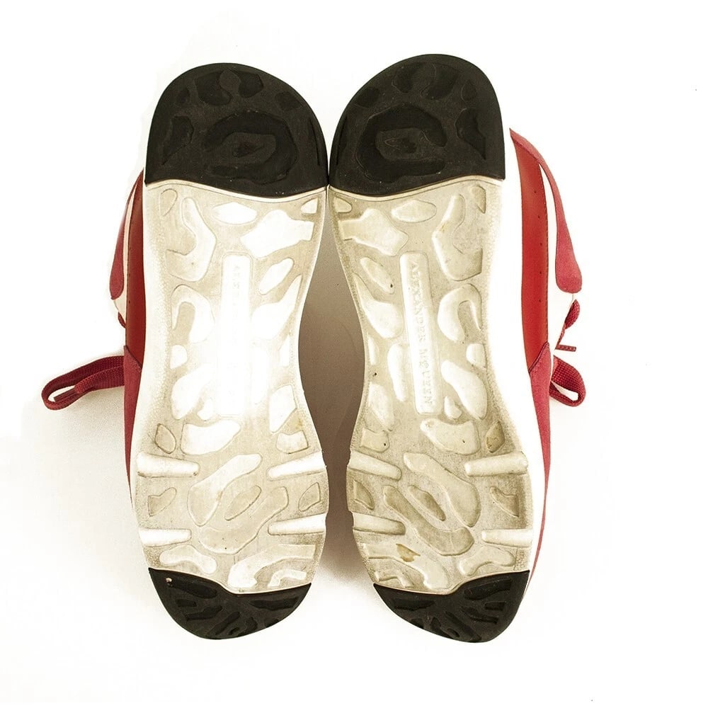 ALEXANDER MCQUEEN Oversized Runner Low-Top Sneakers JOEY Red & Pink size 37,5 - 3