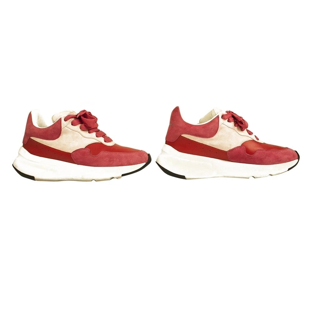 ALEXANDER MCQUEEN Oversized Runner Low-Top Sneakers JOEY Red & Pink size 37,5 - 5