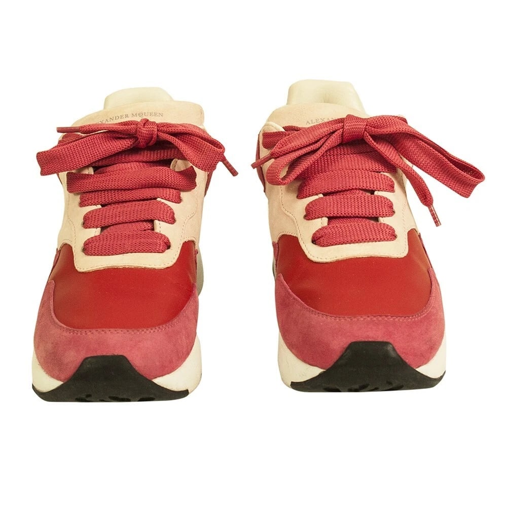 ALEXANDER MCQUEEN Oversized Runner Low-Top Sneakers JOEY Red & Pink size 37,5 - 6