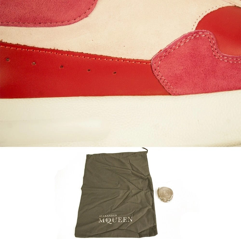 ALEXANDER MCQUEEN Oversized Runner Low-Top Sneakers JOEY Red & Pink size 37,5 - 8