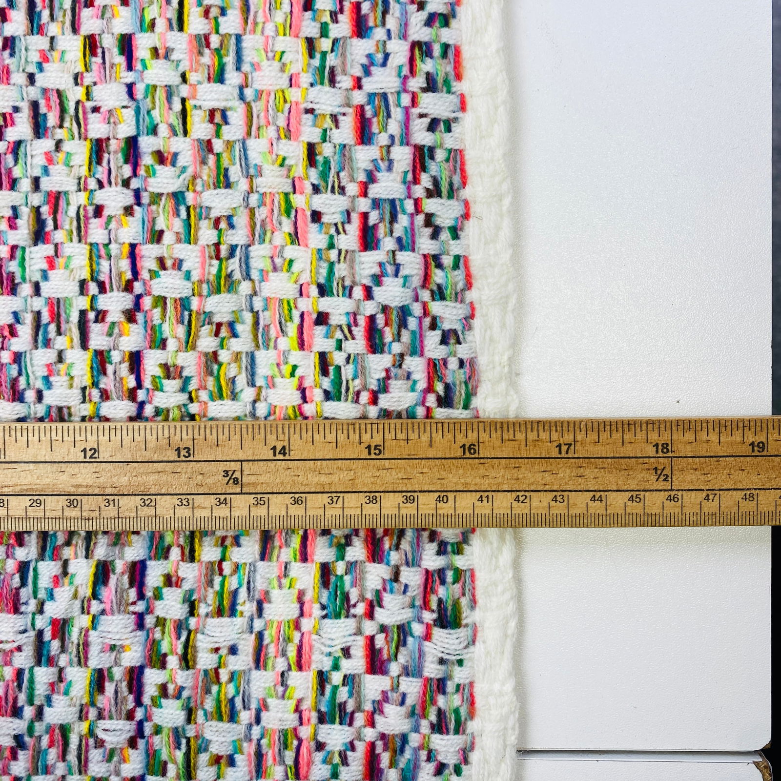 Chanel 100% Cashmere Multicolour Large Thick Scarf - 8