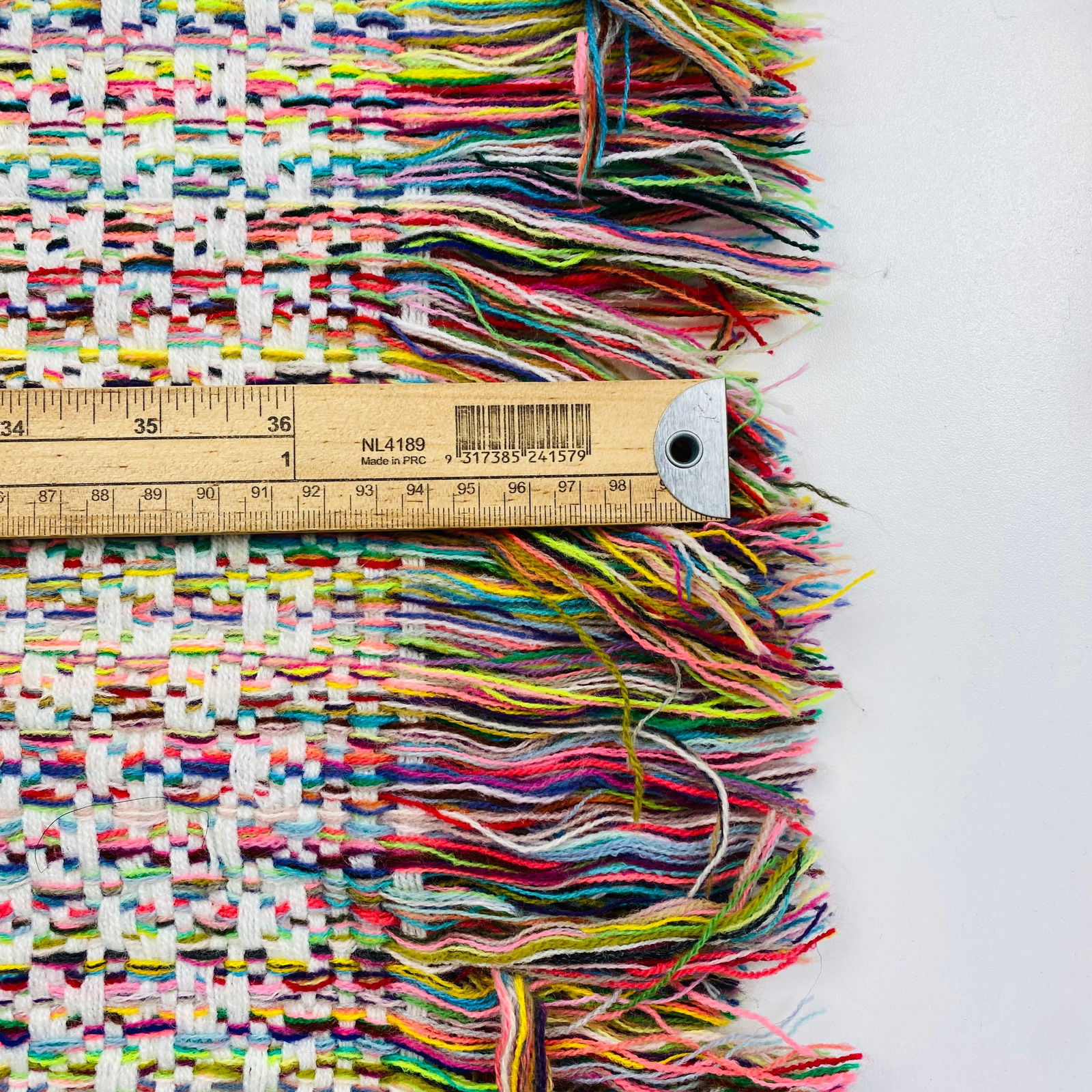 Chanel 100% Cashmere Multicolour Large Thick Scarf - 9