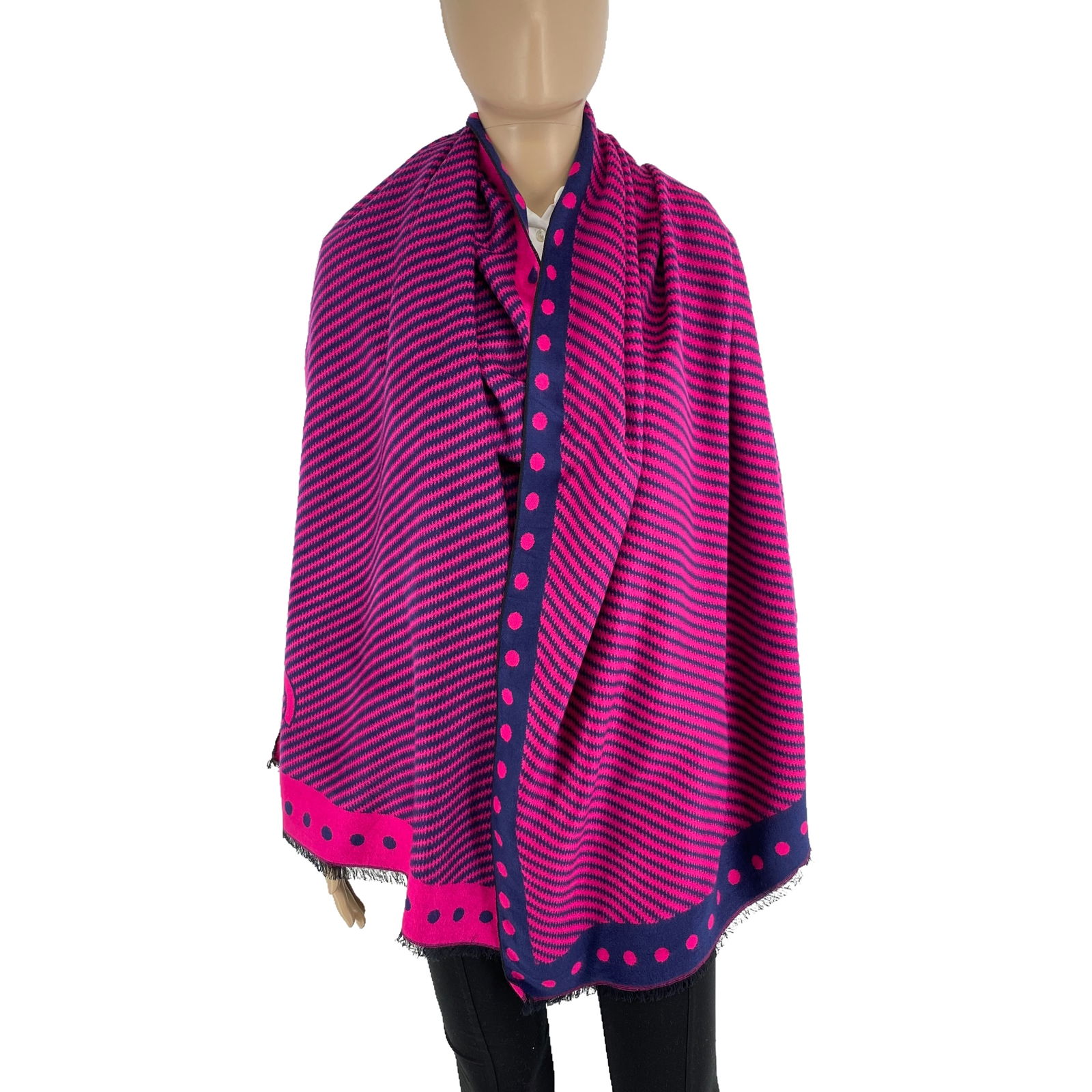 Chanel Large Silk & Wool Shawl Scarf (1 of 10)