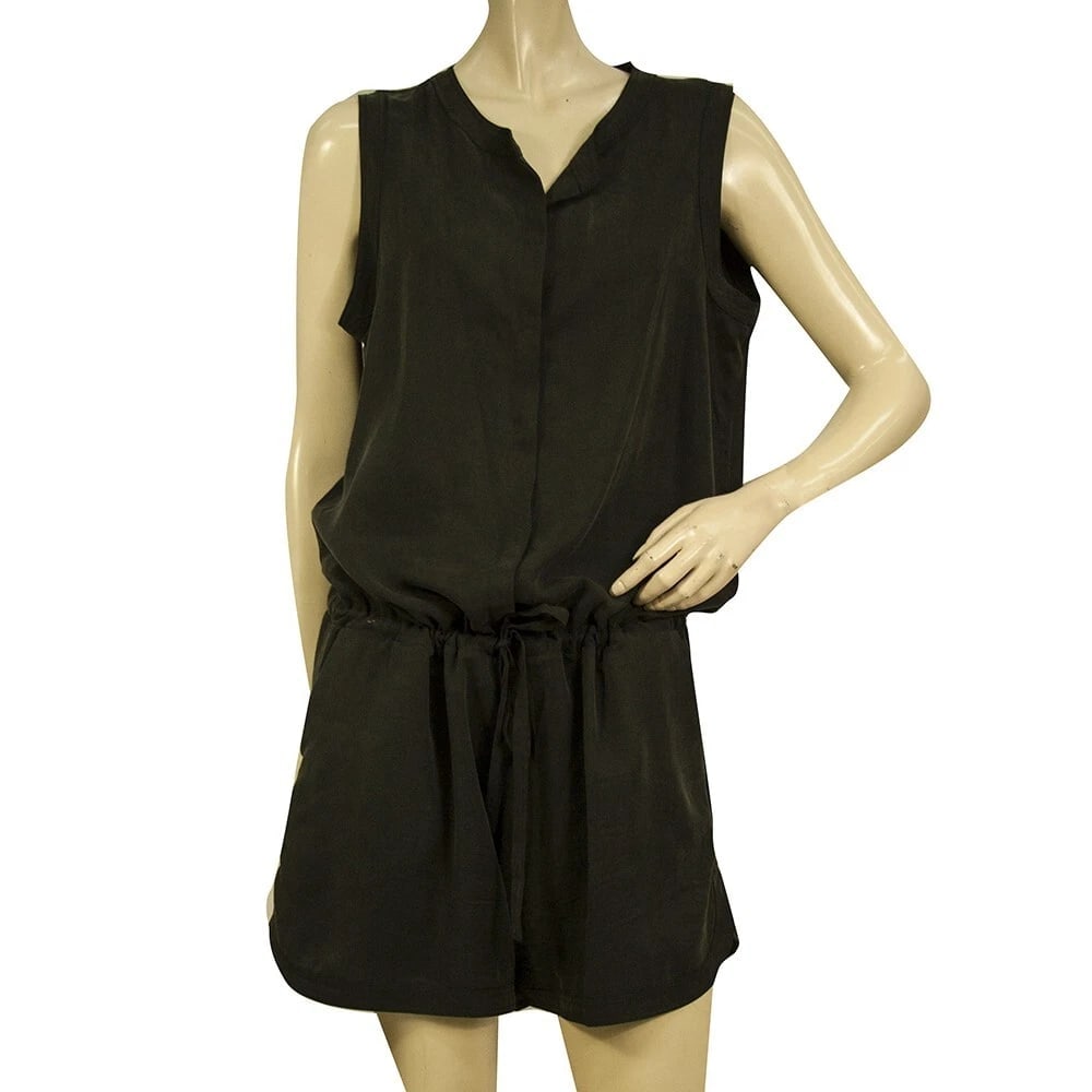 Philosophy Black Tencel Sleeveless Romper Playsuit Shorts size S: Title:Philosophy Black Tencel Sleeveless Romper Playsuit Shorts size SDescription:Philosophy Black Tencel Sleeveless Romper Playsuit Shorts size S A super-soft tencel romper, delivers chic,