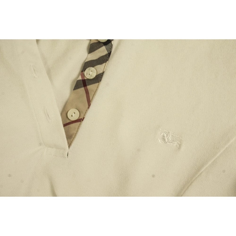 Burberry White Short Sleeve Polo Mini Length Dress size 12 yrs Girl or XXS Women - 4