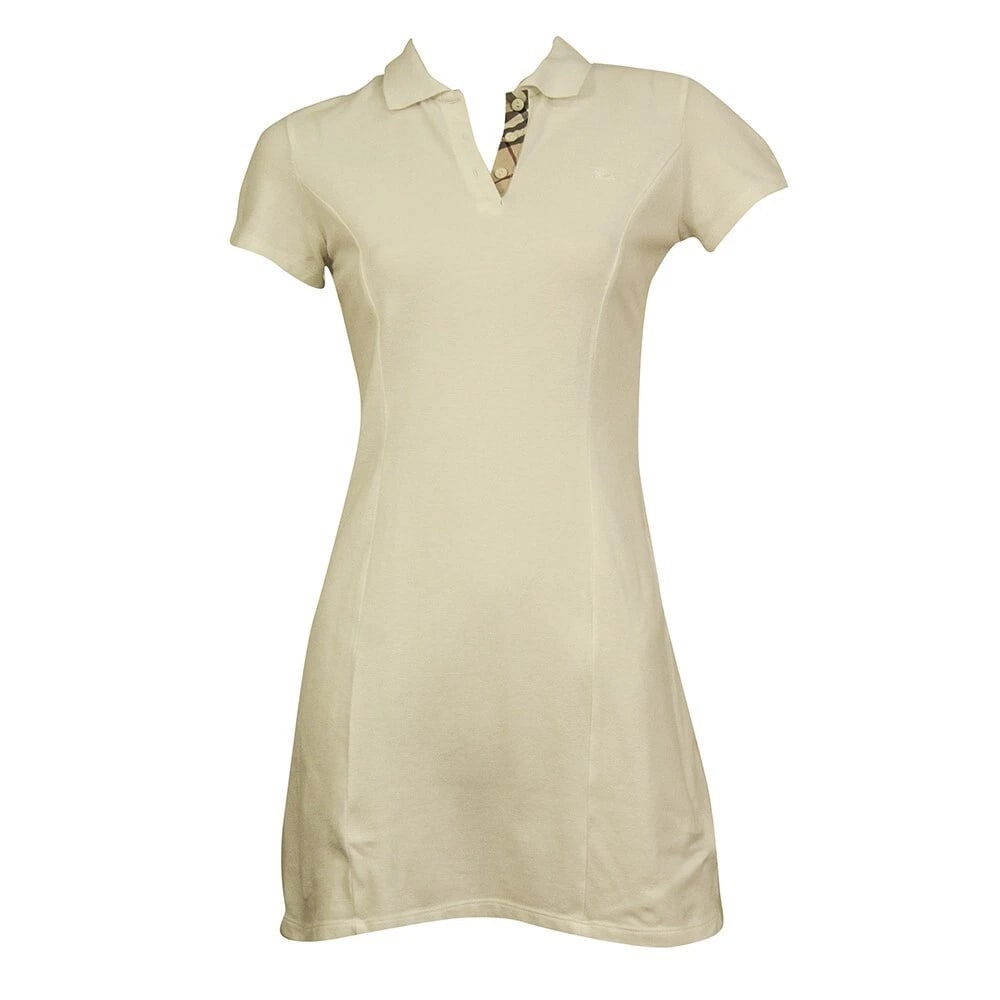 Burberry White Short Sleeve Polo Mini Length Dress size 12 yrs Girl or XXS Women - 6